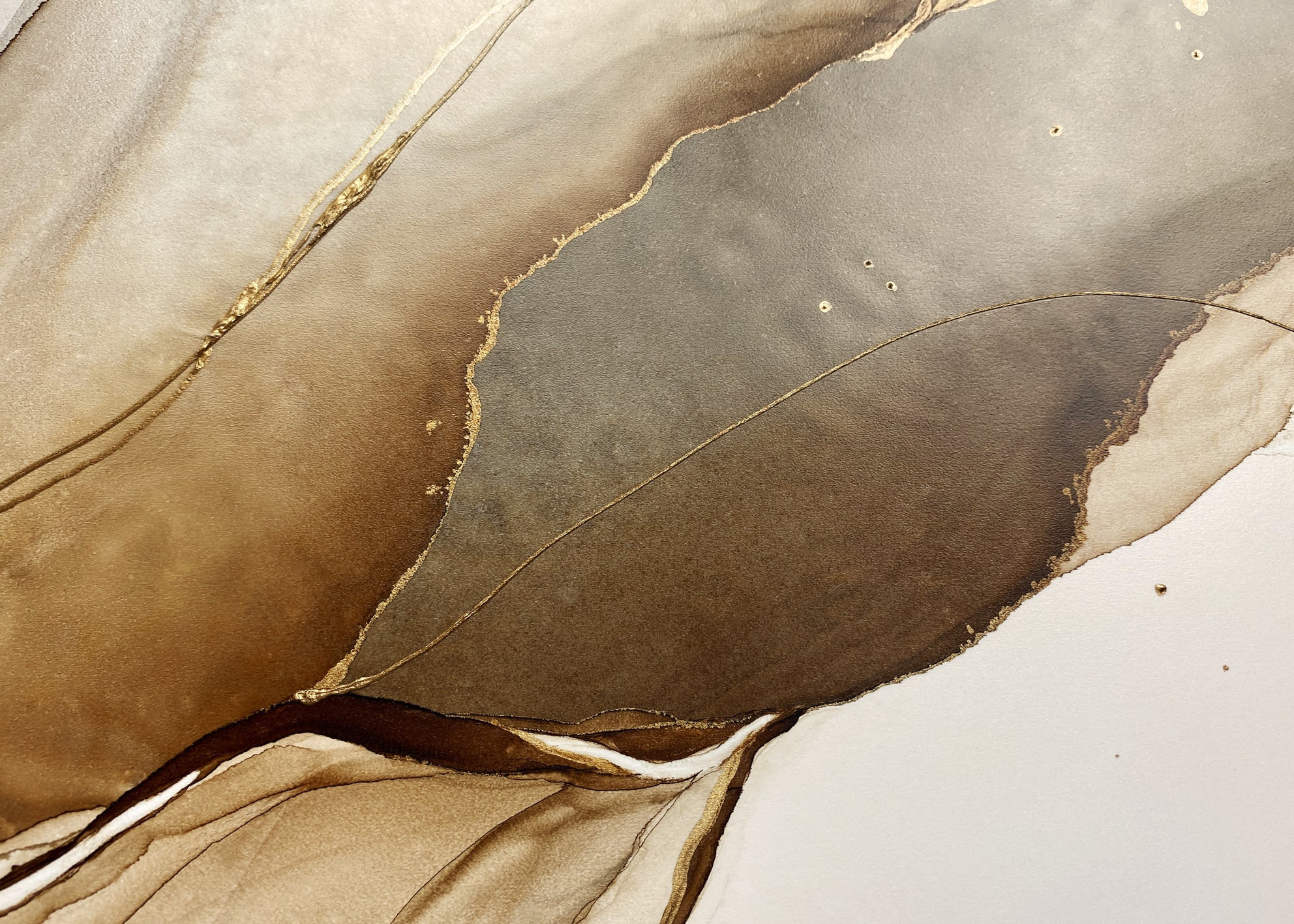 Canvastavla - Golden Seams No2