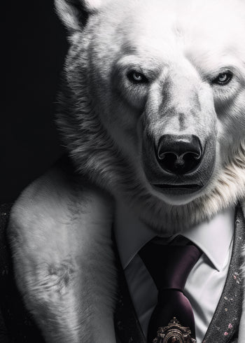 Canvastavla - Polar man