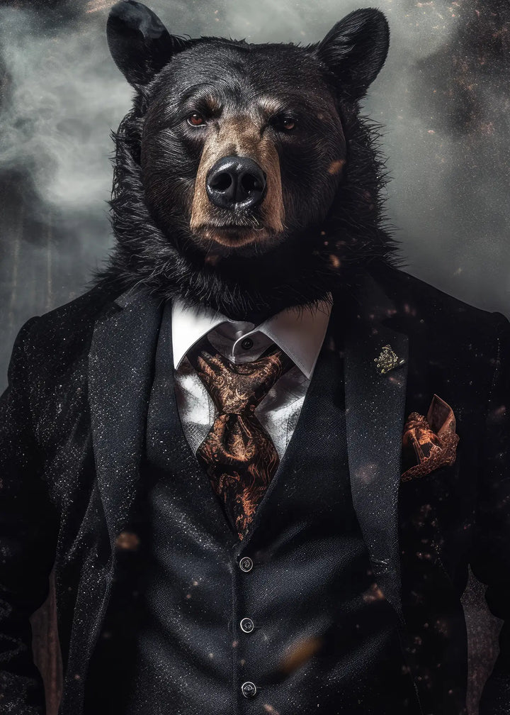 Canvastavla - Bear of Style