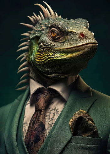 Canvastavla - Lizard in Luxury