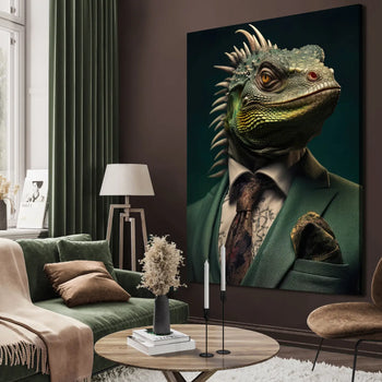 Canvastavla - Lizard in Luxury