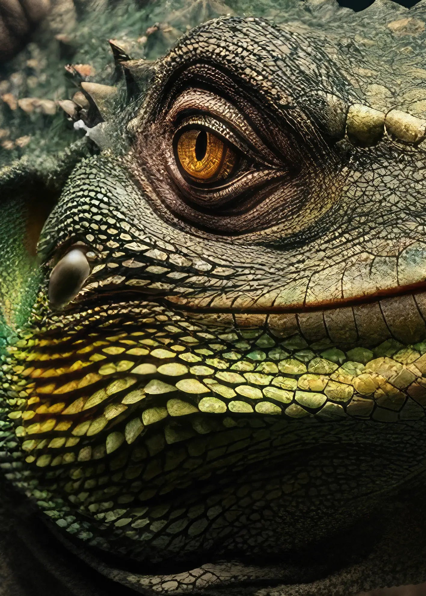 Canvastavla - Lizard in Luxury