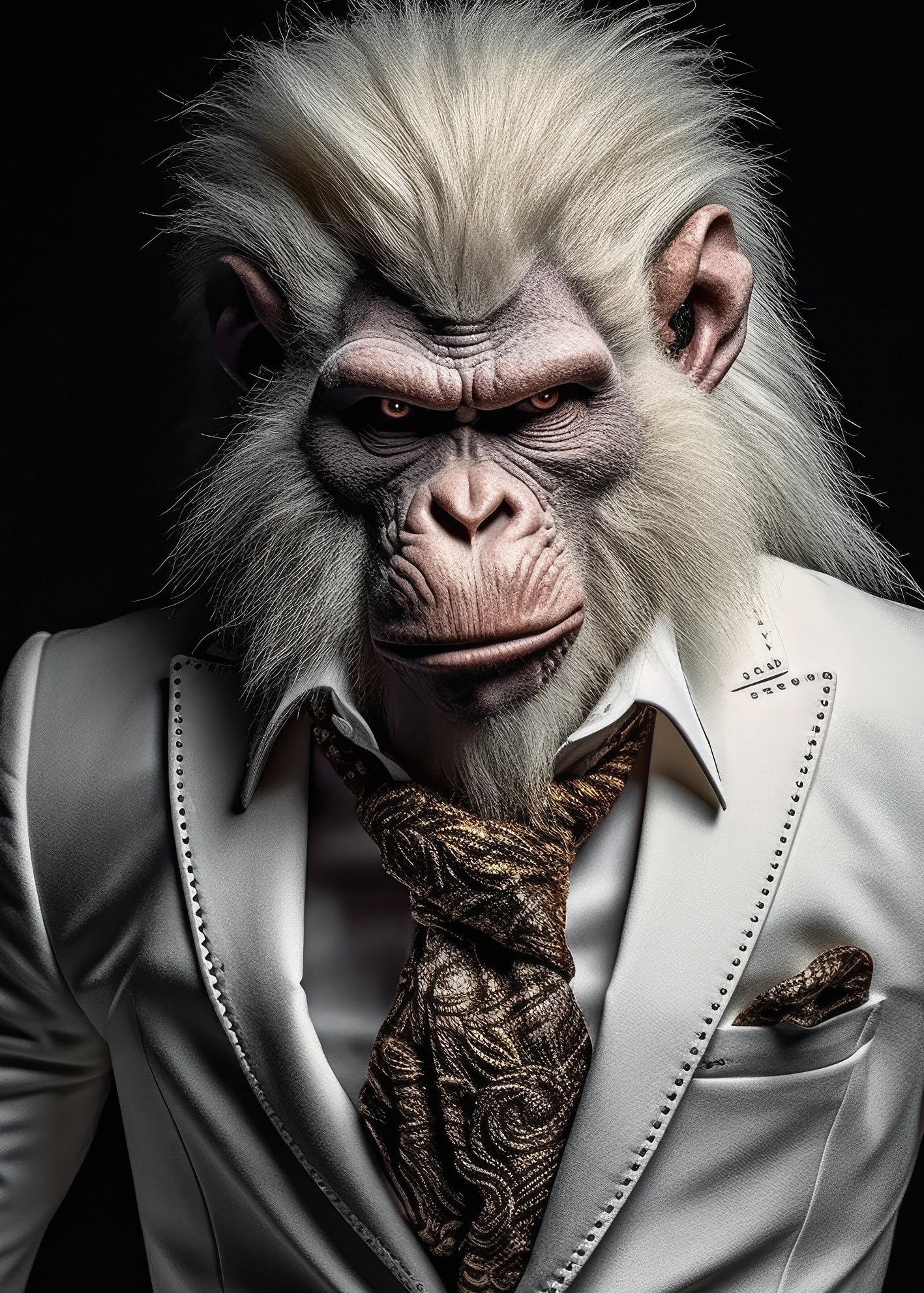 Canvastavla - Baboon Man