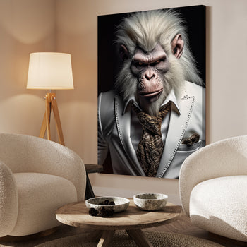 Canvastavla - Baboon Man