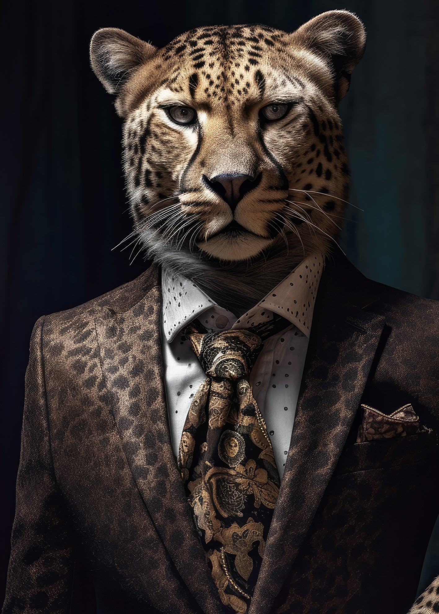 Canvastavla - Leopard Man