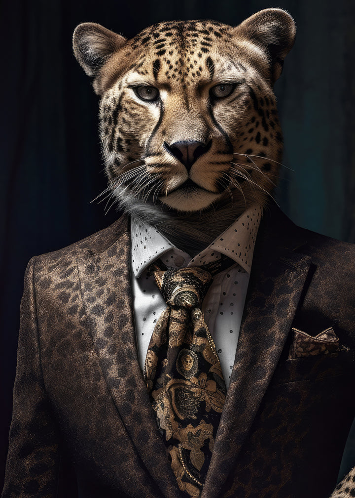 Canvastavla - Leopard Man