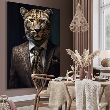 Canvastavla - Leopard Man