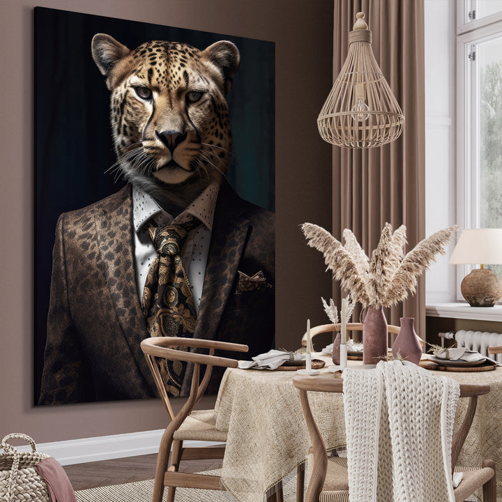 Canvastavla - Leopard Man