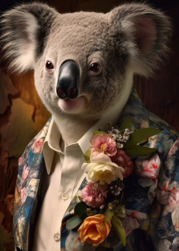 Canvastavla - Floral Gentleman