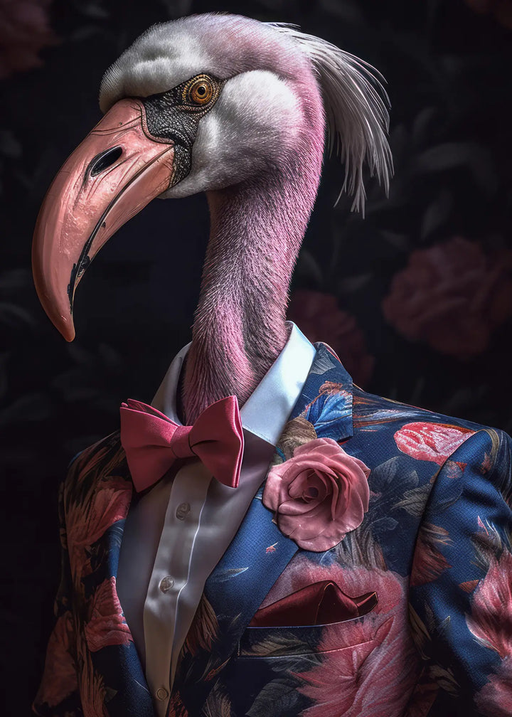 Canvastavla - Flamingo Chic