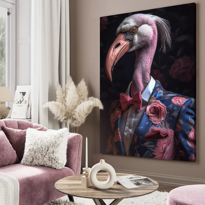 Canvastavla - Flamingo Chic