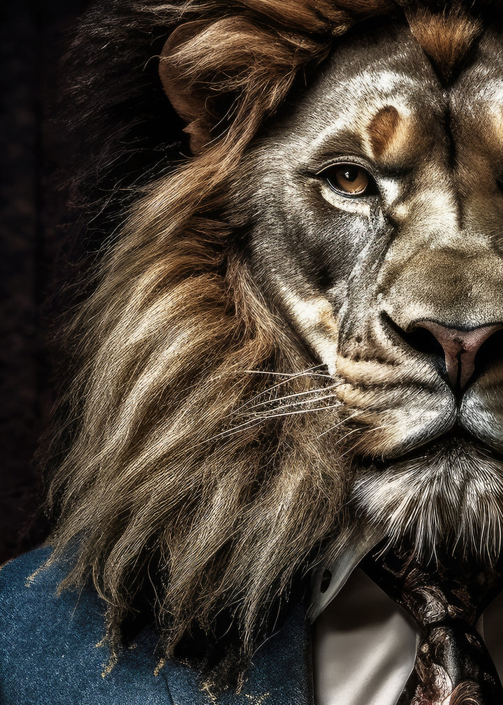 Canvastavla - Lion Man
