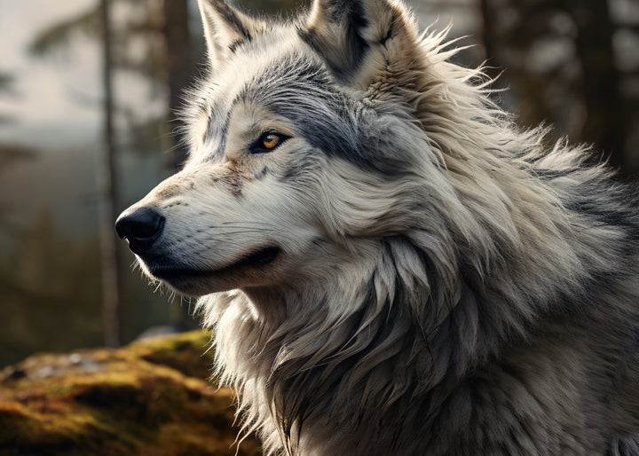 Ljuddämpande tavla - Wolf Watch