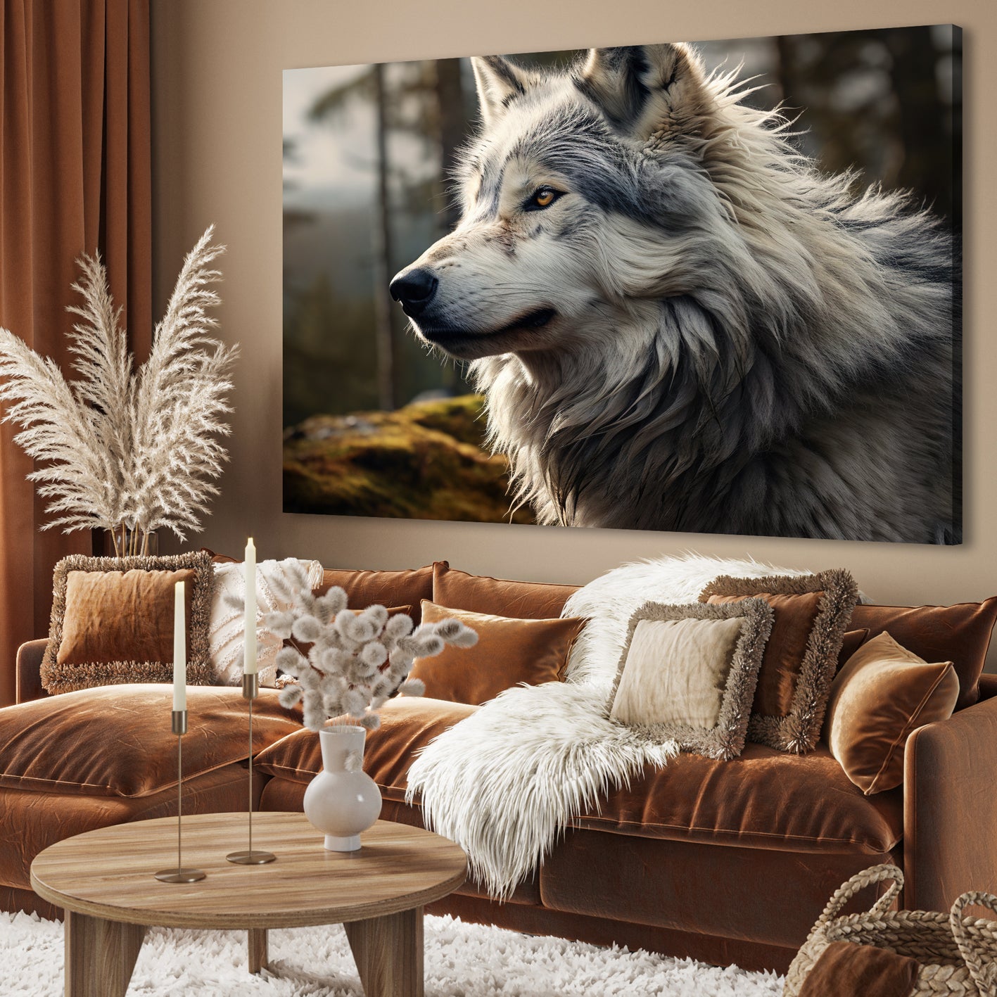 Ljuddämpande tavla - Wolf Watch