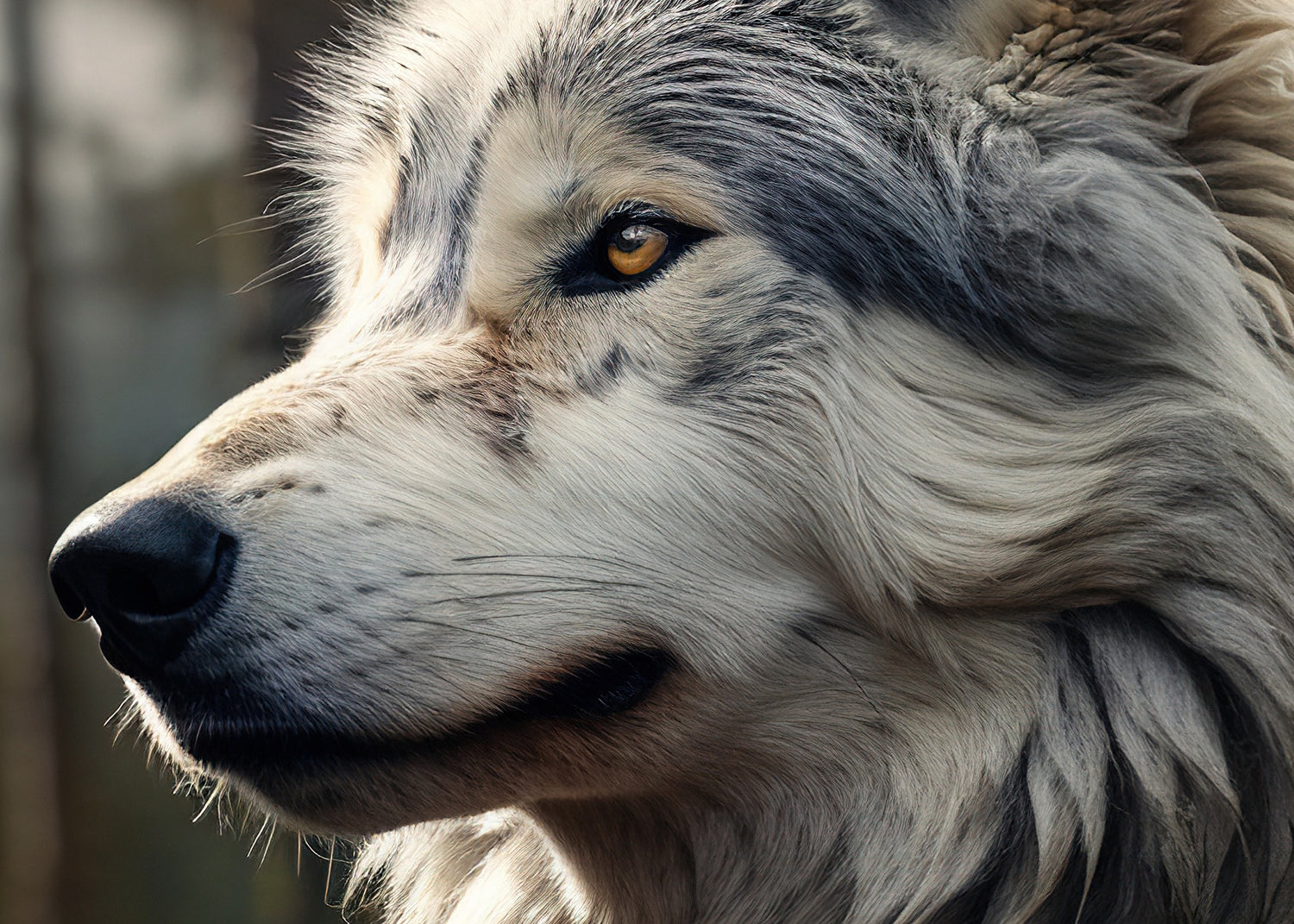 Ljuddämpande tavla - Wolf Watch