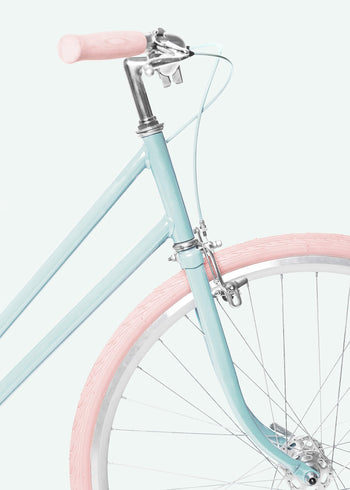 Canvastavla - Pastel Bike