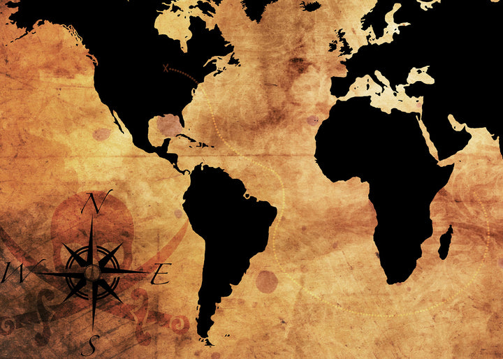 Ljuddämpande tavla - The age of pirates - Karta i tre delar