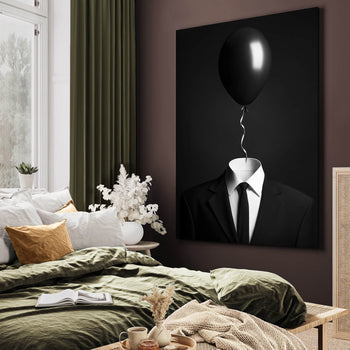 Canvastavla - Black Balloon Suit