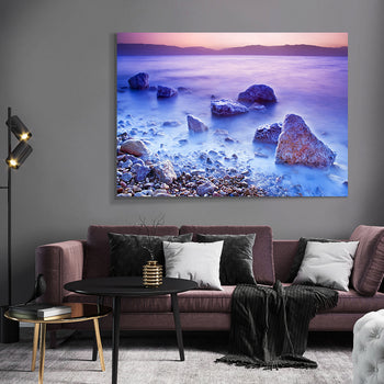 Canvastavla - Purple & Blue Sunset