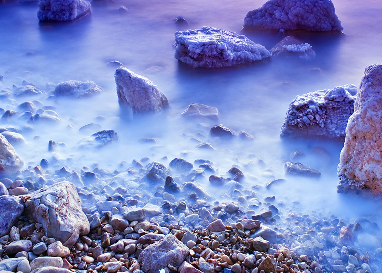 Canvastavla - Purple & Blue Sunset
