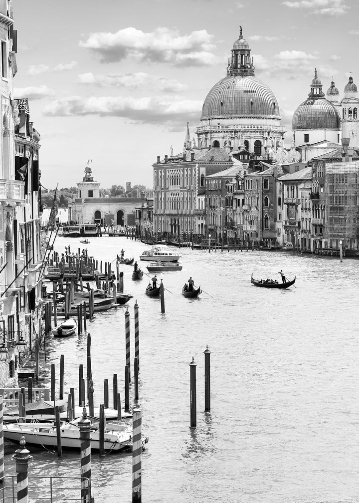 Canvastavla - Venice in Black White