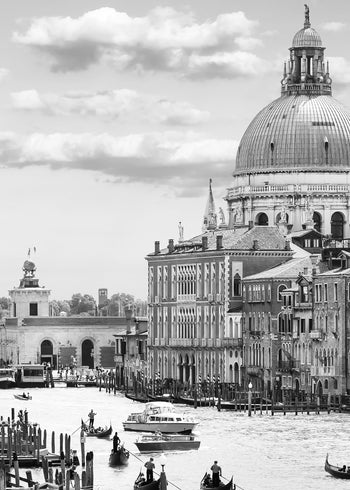 Canvastavla - Venice in Black White
