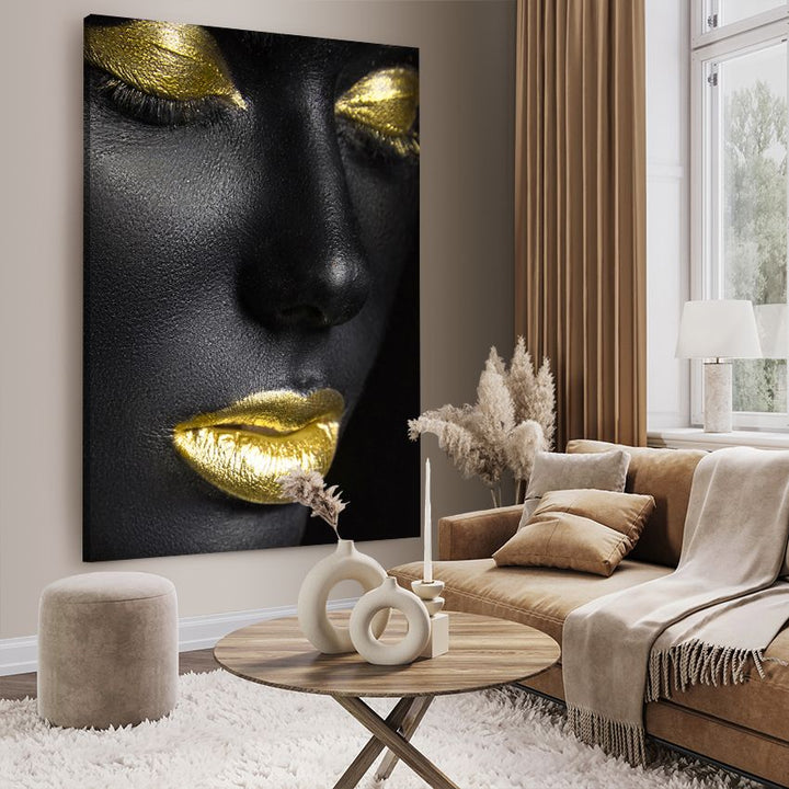 Canvastavla - Black & Gold