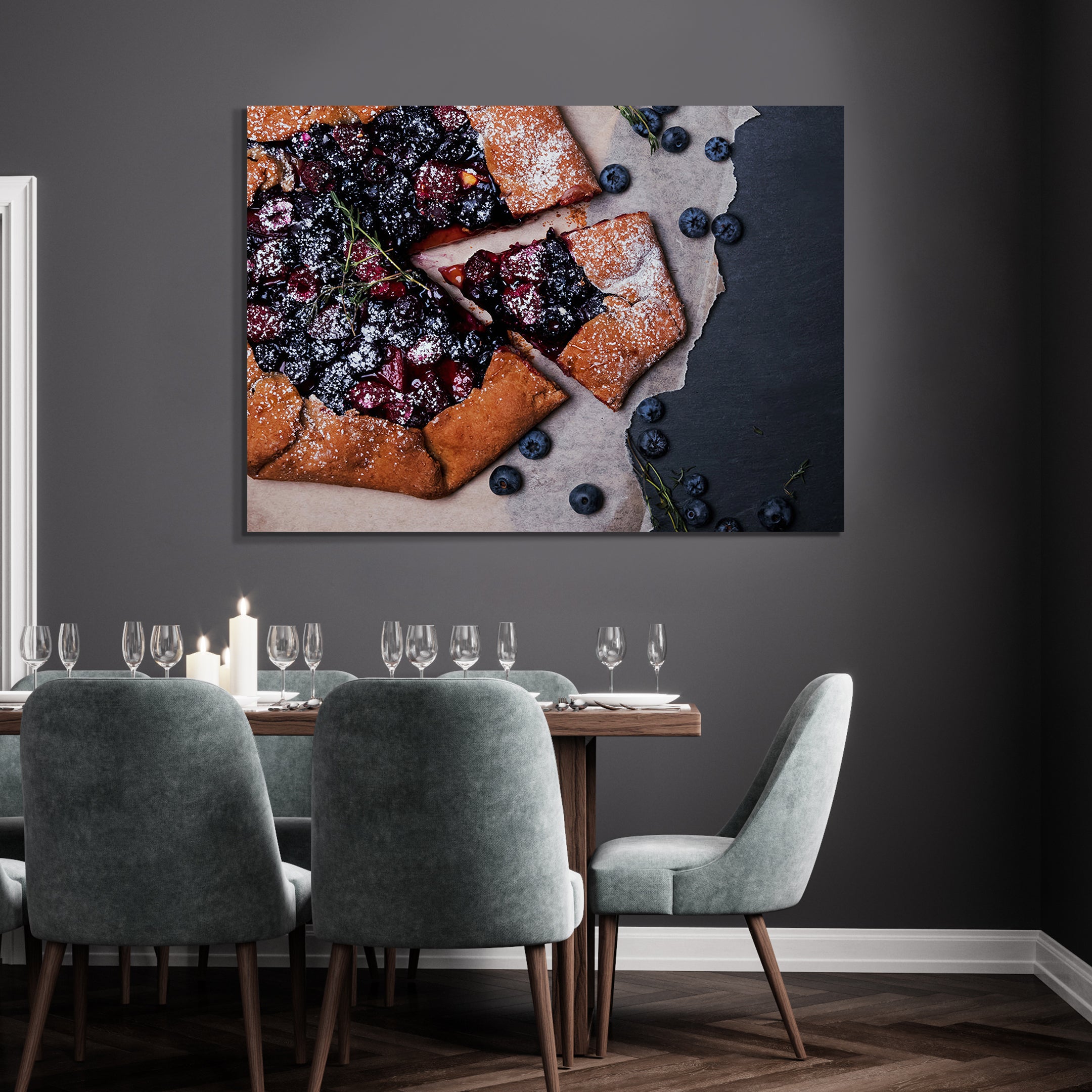 Canvastavla - Blueberry Pie