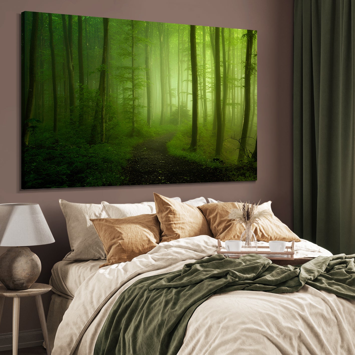 Canvastavla - Green Forest