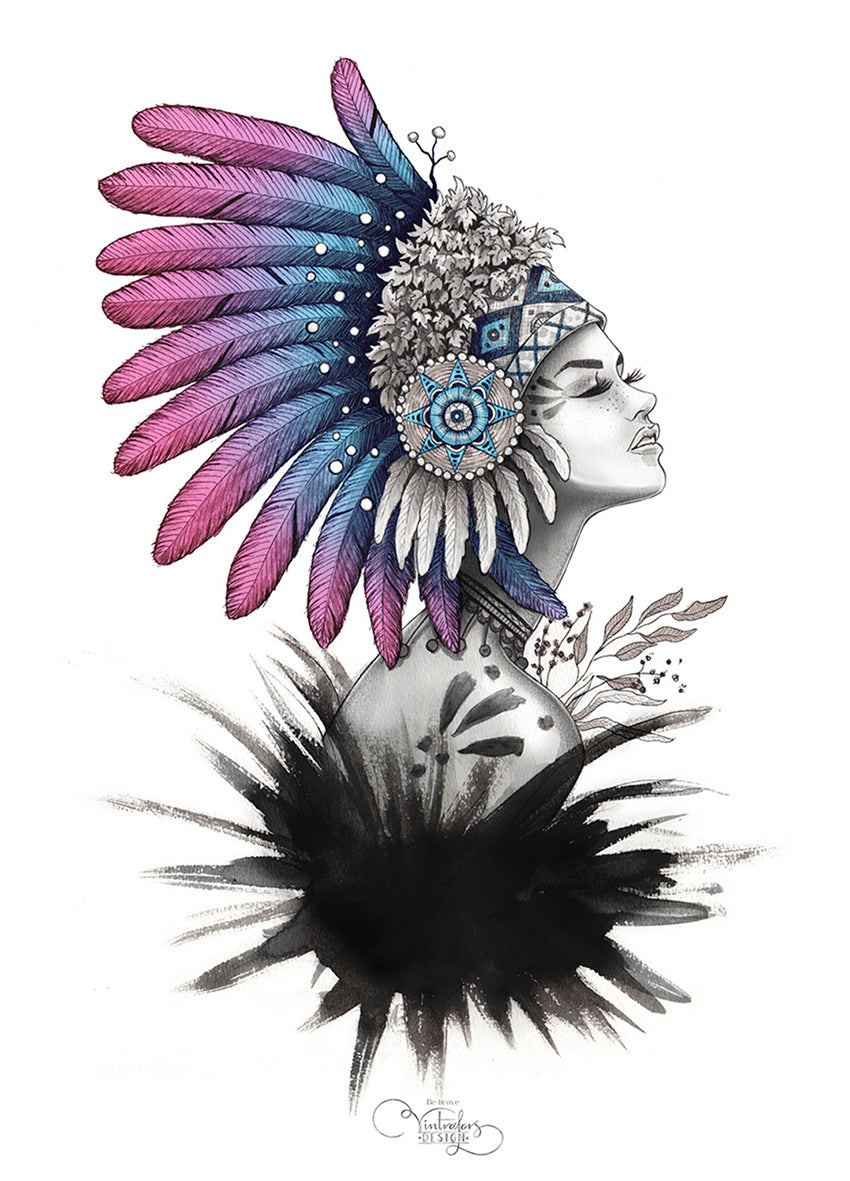 Canvastavla - Katarina Vintrafors - Be brave