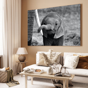Canvastavla - Baby Elephant