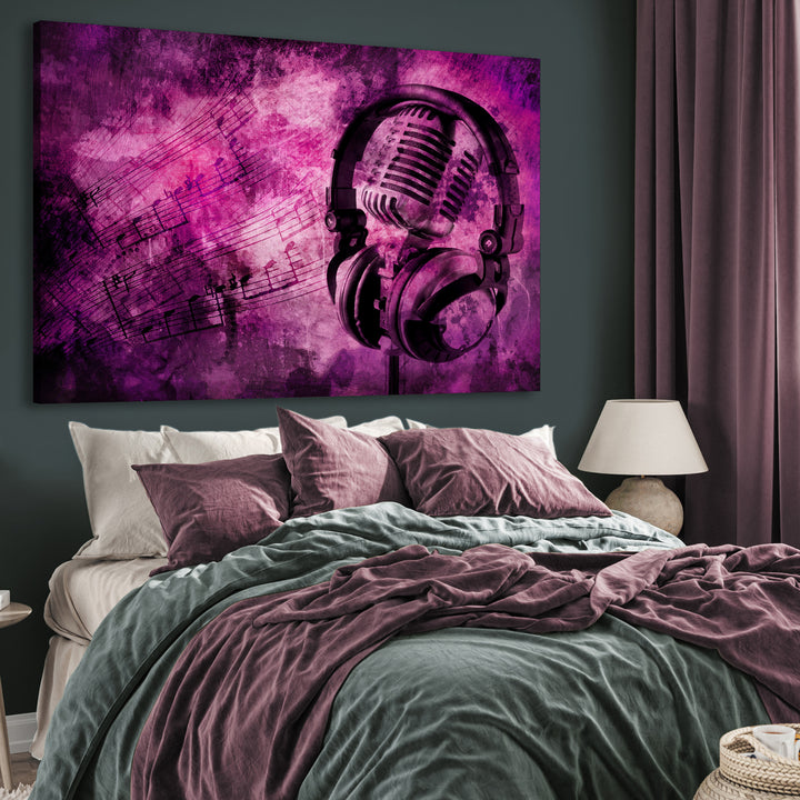 Canvastavla - Purple Sounds