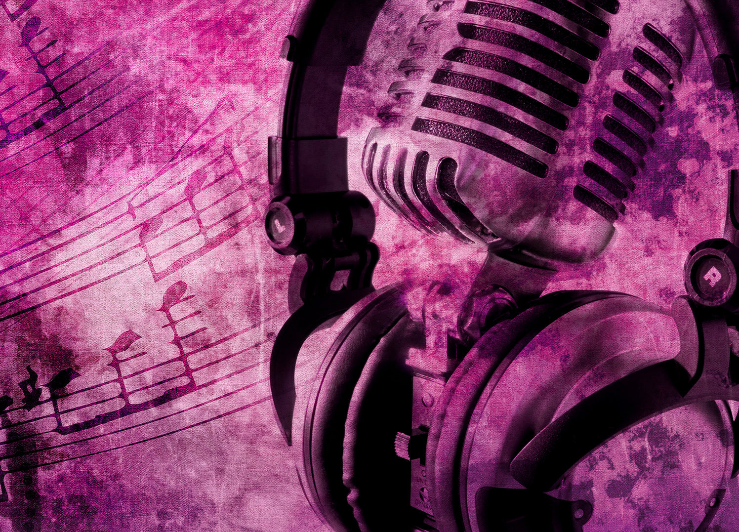 Canvastavla - Purple Sounds