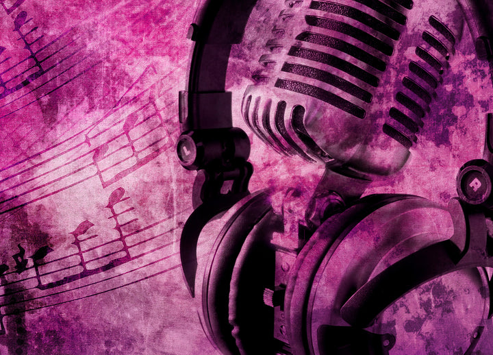 Canvastavla - Purple Sounds