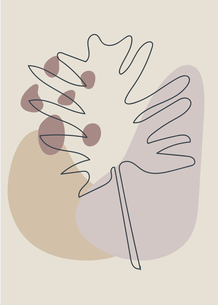 Canvastavla - Graphic Floral