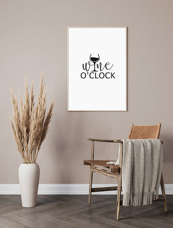 Poster - Wine o'clock