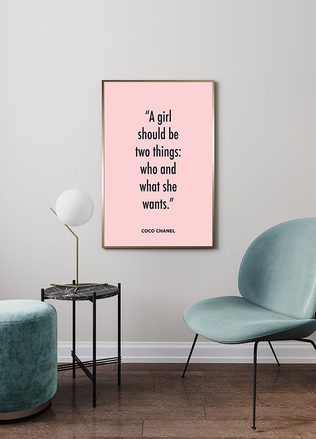 Poster - A girl should be two things