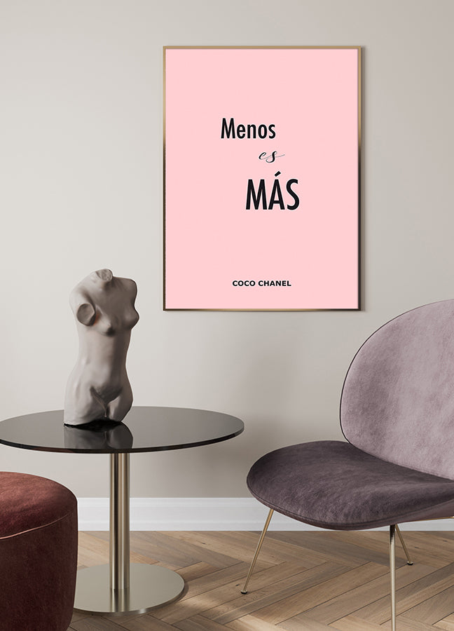 Poster - Menos es más