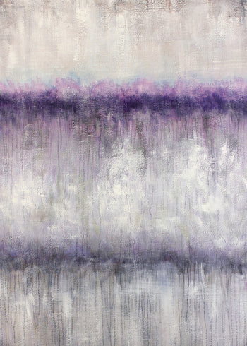 Abstrakt Oljemålning - Purple sky