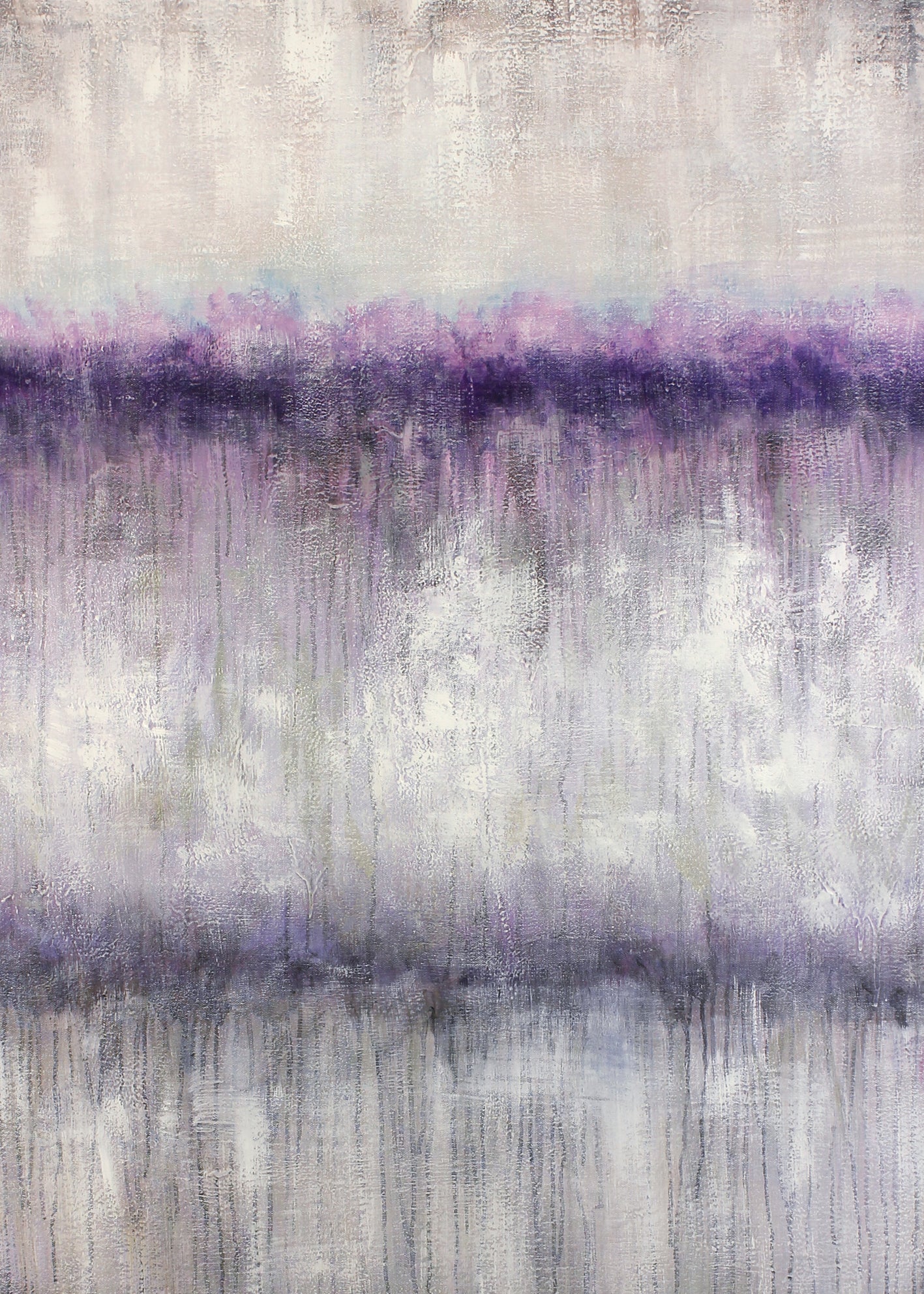 Abstrakt Oljemålning - Purple sky