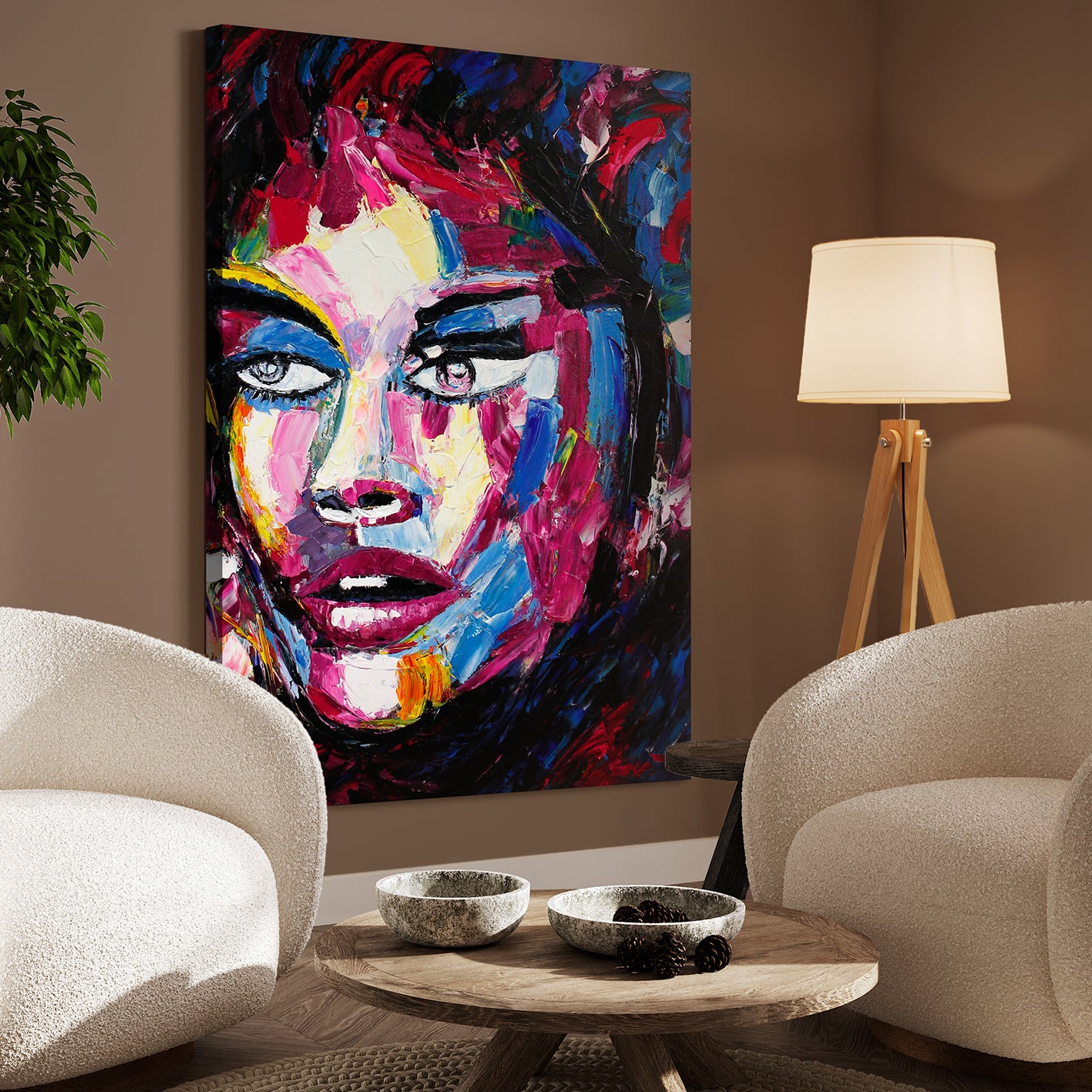 Abstrakt Oljemålning - Panthea