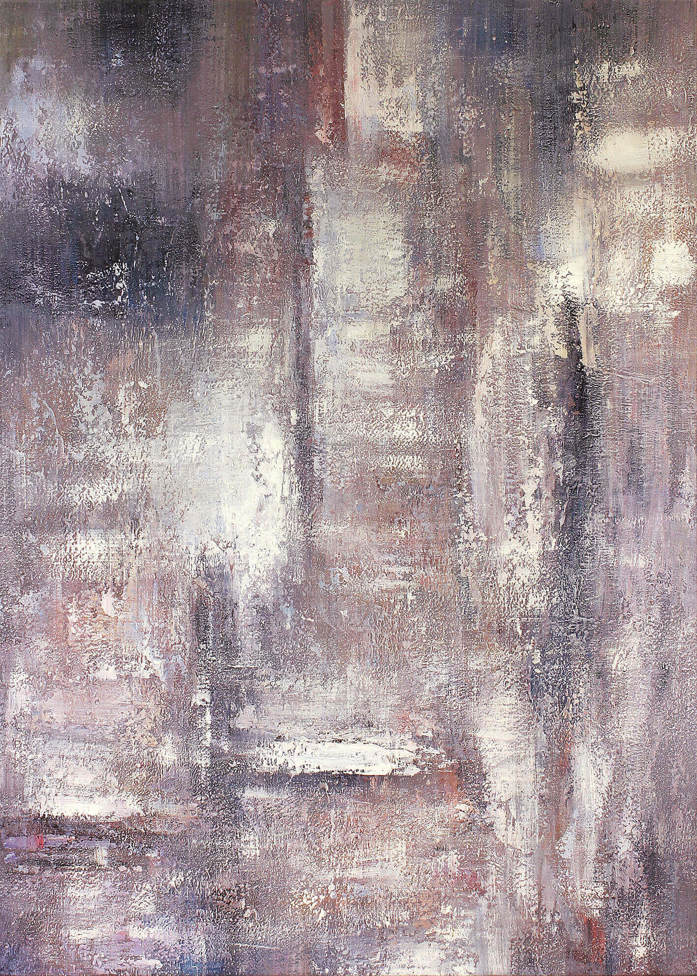 Abstrakt Oljemålning - Time Passing