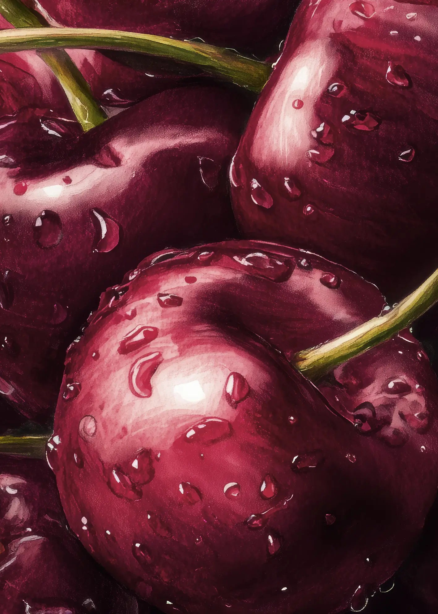 Canvastavla - Velvet Red