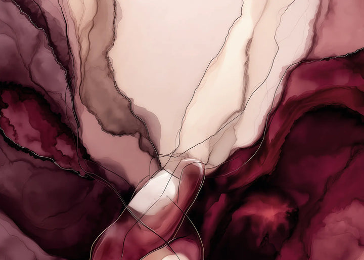 Canvastavla - Liquid Red