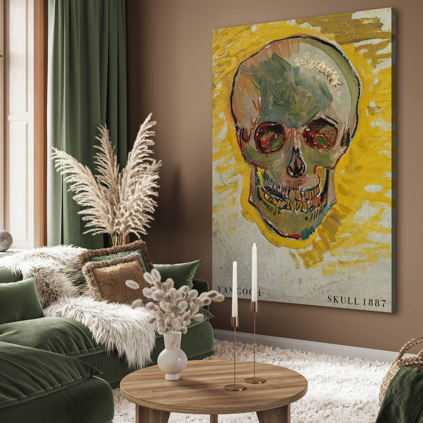 Canvastavla - Skull (1887)