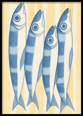 Poster - Striped Sardines