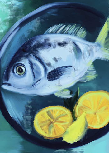 Canvastavla - Zesty Catch