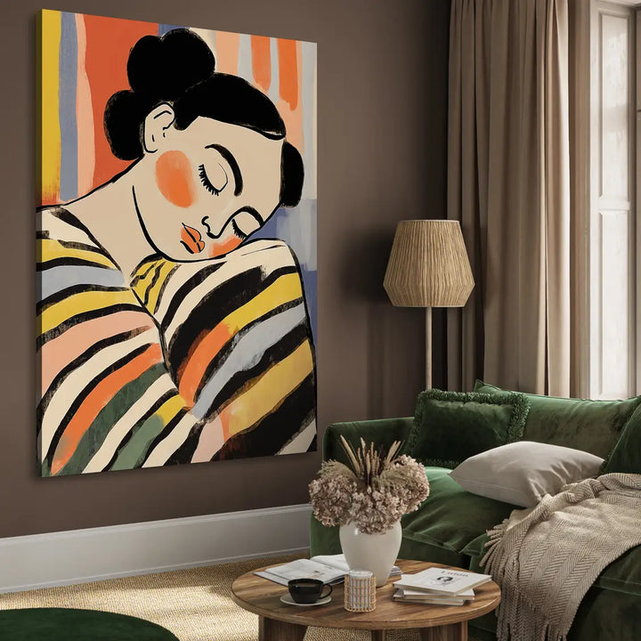 Canvastavla - Striped Serenity