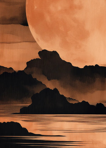 Canvastavla - Moonlit Horizon