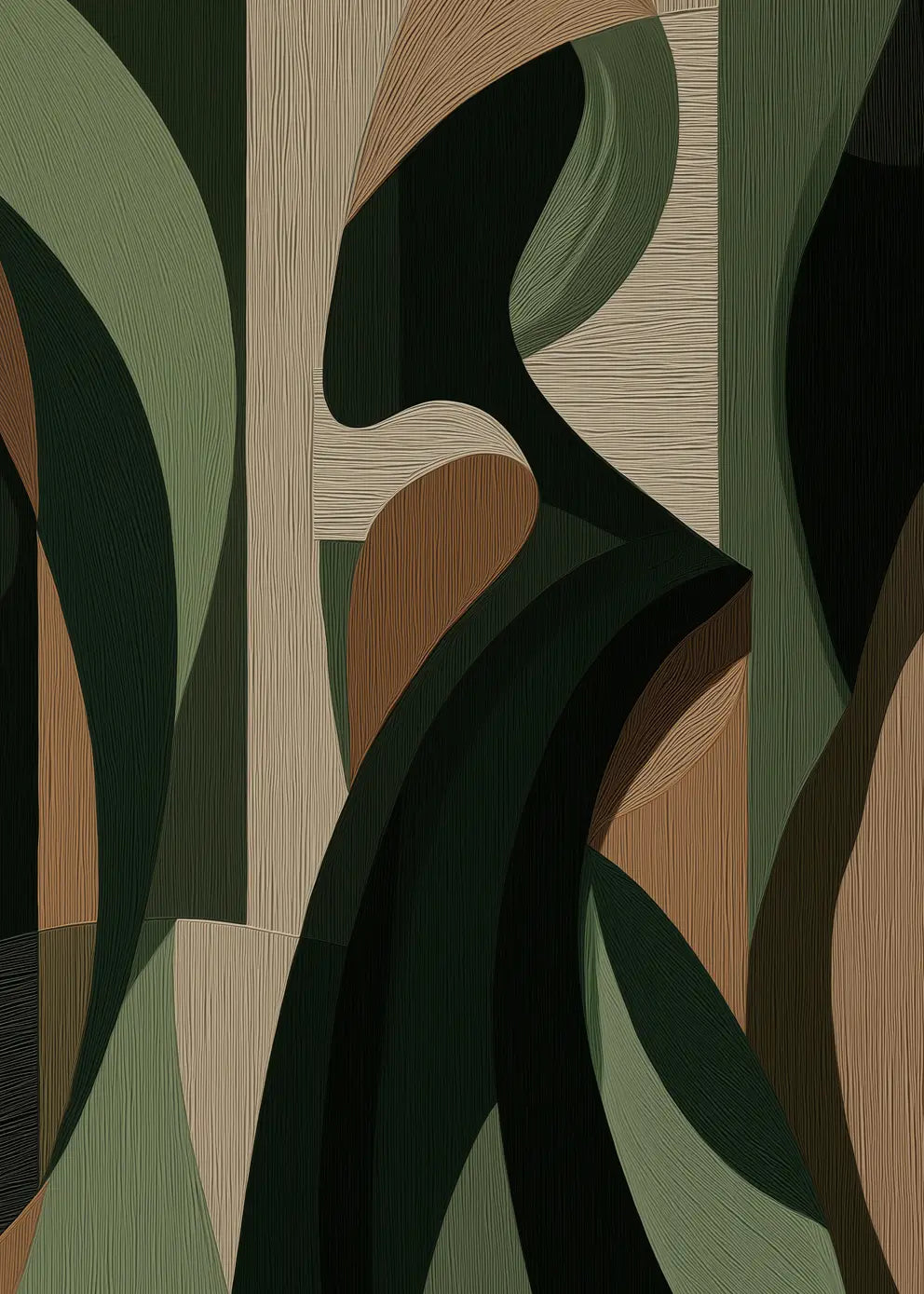 Canvastavla - Striped Muse